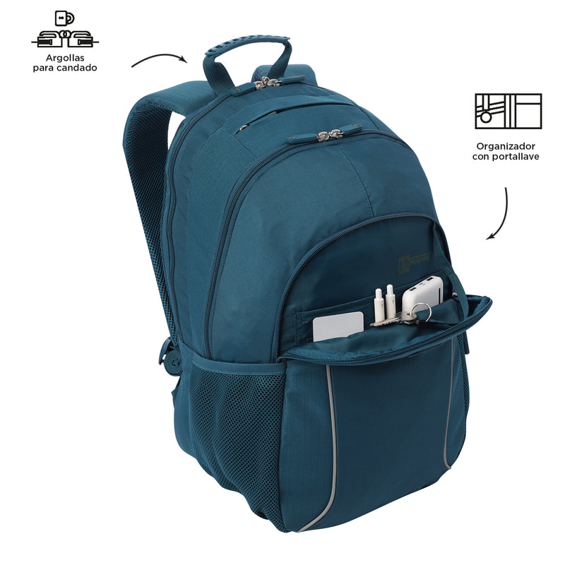Mochila Universitaria Cambri 2.0 Porta PC 15.4" Azul Hombre