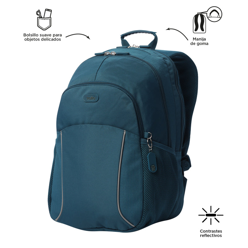 Mochila Universitaria Cambri 2.0 Porta PC 15.4" Azul Hombre
