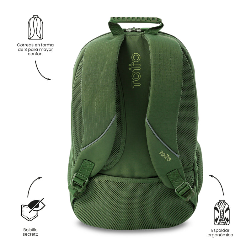 Morral Universitario Porta PC 15.4" Cambri 2.0 Verde Hombre