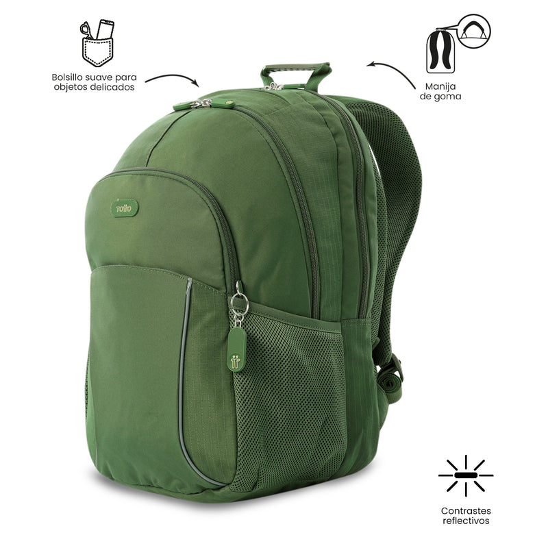 Morral Universitario Porta PC 15.4" Cambri 2.0 Verde Hombre