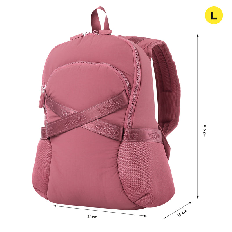 Mochila Knitty L Porta Laptop - Color: Rosado