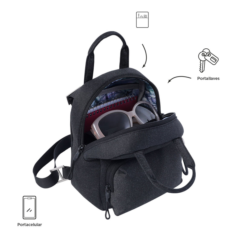 Mochila para Mujer Megumi Xs Negro