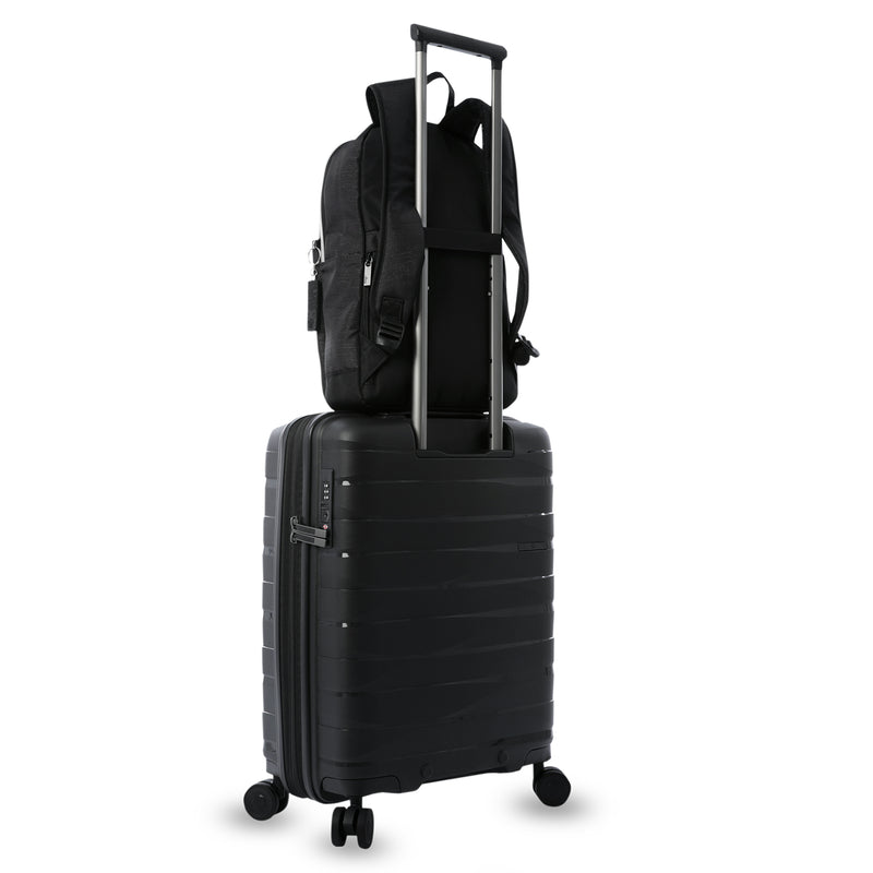 Mochila Universitaria Modena M2 Shiny Porta PC 13" Negro Mujer