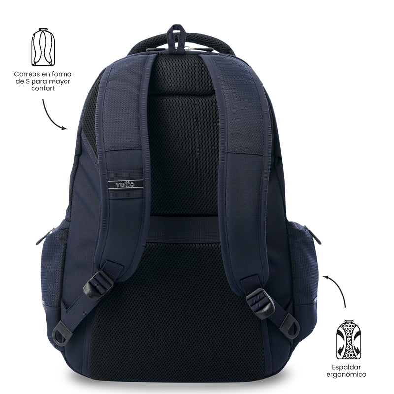 Mochila Táctico Porta PC 15.4"  Polixan 2.0 Azul Hombre