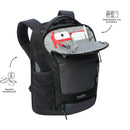 Mochila para Moto Porta Laptop 16" Ridder Negro Hombre