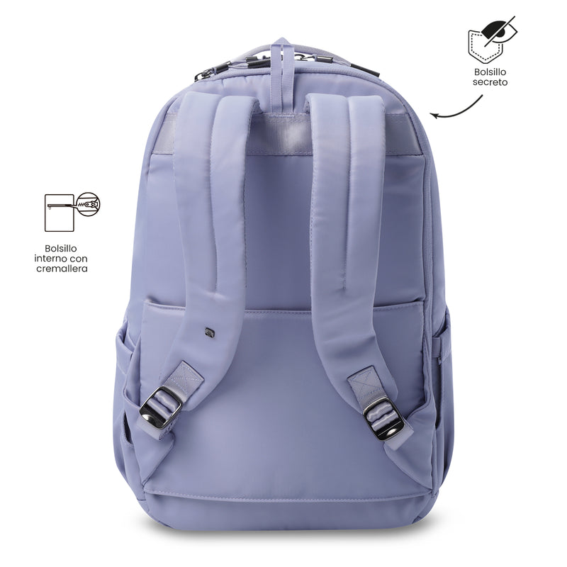 Mochila Ejecutiva Porta PC 16"  Roxanne Morado Mujer