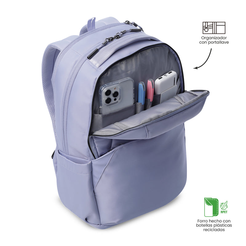 Mochila Ejecutiva Porta PC 16"  Roxanne Morado Mujer