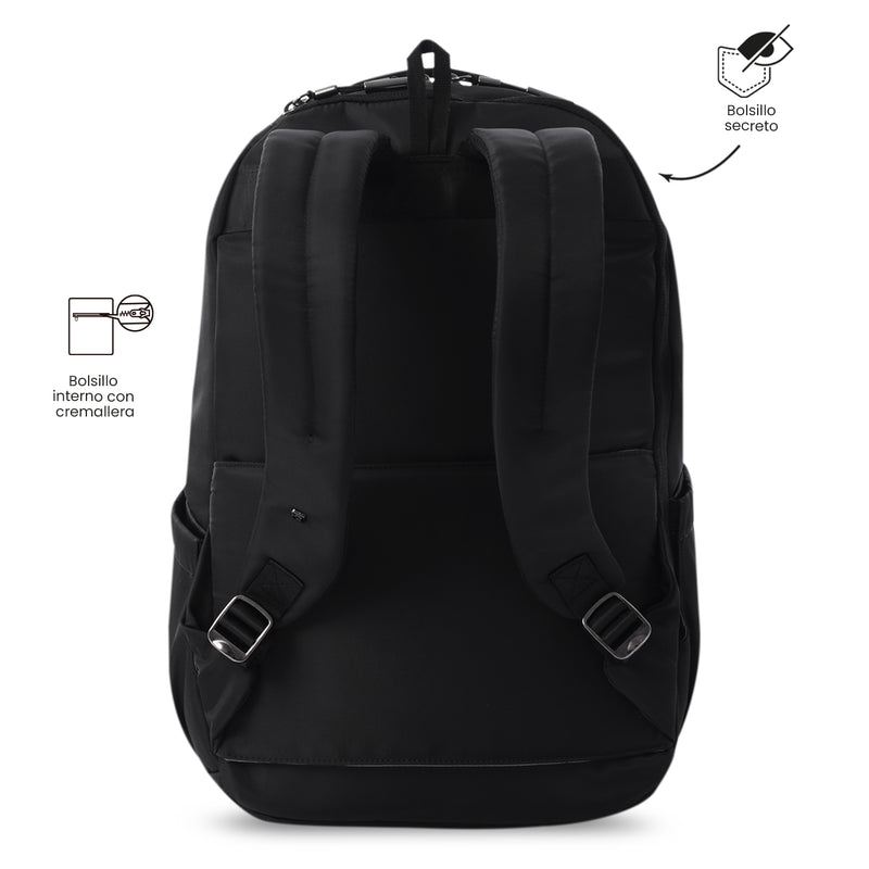 Mochila Ejecutiva Porta PC 16"  Roxanne Negro Mujer