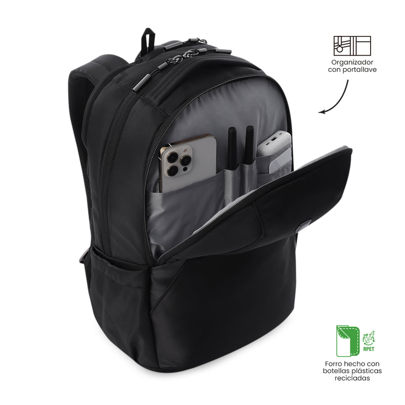 Mochila Ejecutiva Porta PC 16"  Roxanne Negro Mujer
