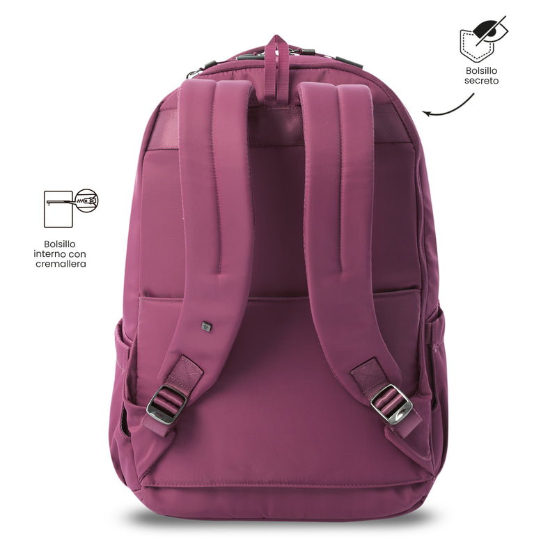 Mochila Ejecutiva Porta PC 16"  Roxanne Rosado Mujer