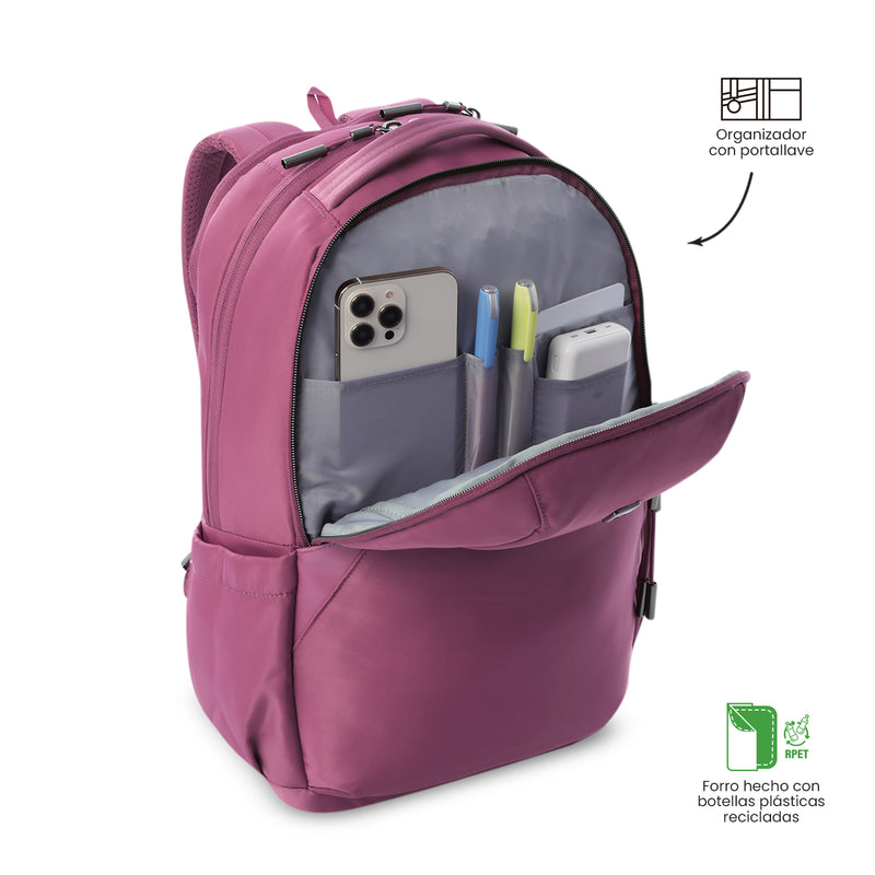 Mochila Ejecutiva Porta PC 16"  Roxanne Rosado Mujer