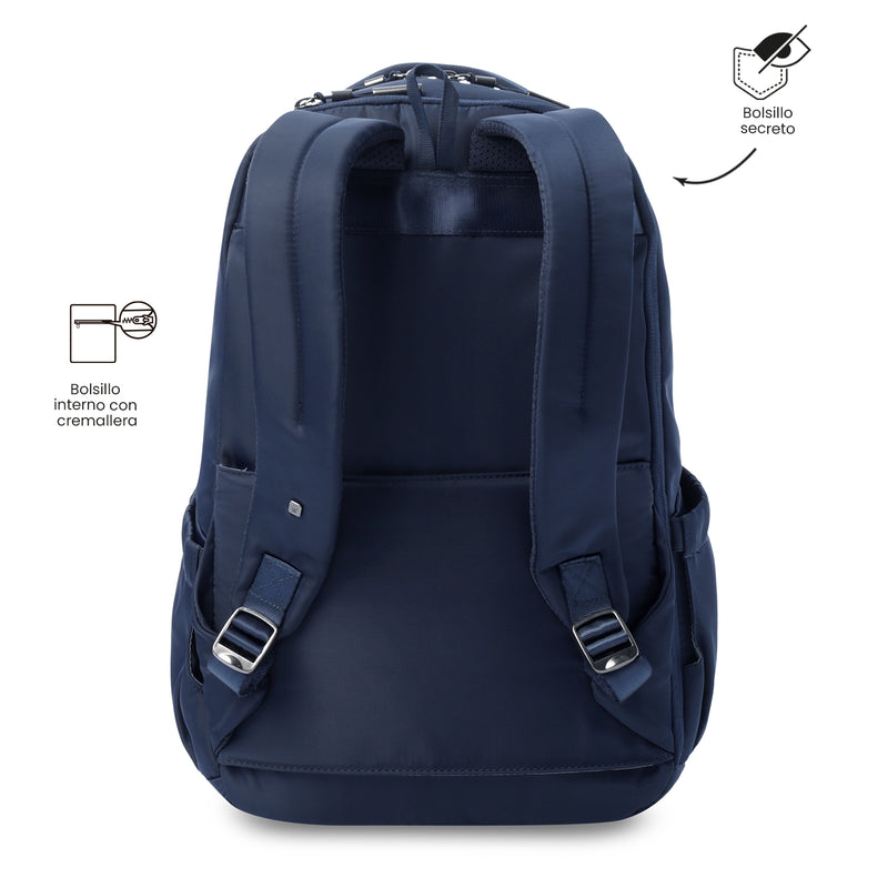 Mochila Ejecutiva Porta PC 16"  Roxanne Azul Mujer