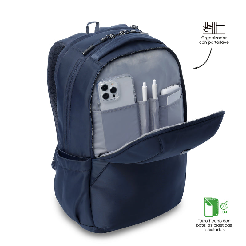 Mochila Ejecutiva Porta PC 16"  Roxanne Azul Mujer