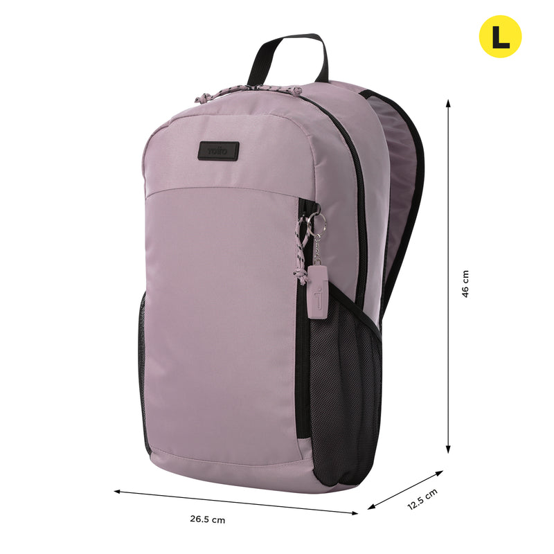 Mochila Universitaria Rocky Porta Laptop 13" Rosado Mujer