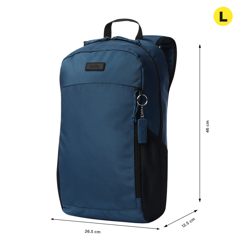 Mochila Universitaria Rocky Porta Laptop 13" Azul Unisex