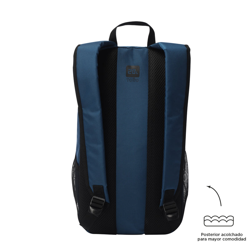 Mochila Universitaria Rocky Porta Laptop 13" Azul Unisex