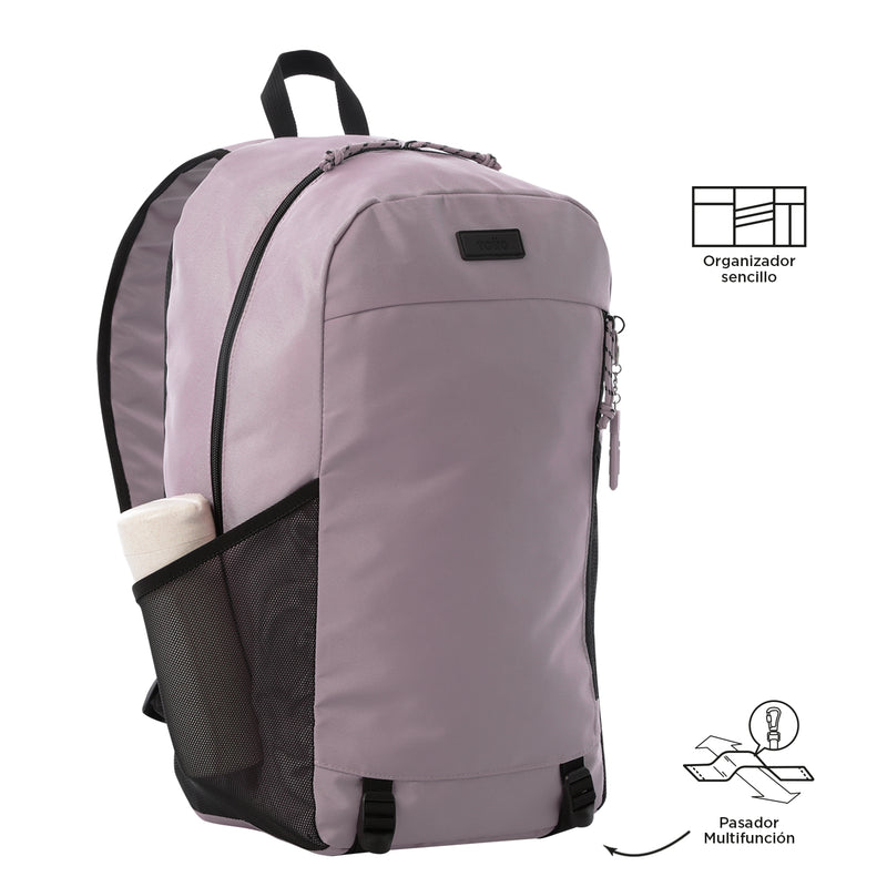 Mochila Universitaria Rambo Porta PC 15" Rosado Mujer