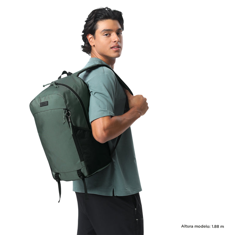 Mochila Universitaria Rambo Porta Laptop 15" Verde Hombre