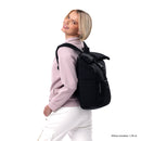 Mochila universitaria Escandinavia Porta Laptop 14" Negro Mujer