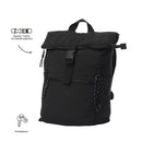 Mochila universitaria Escandinavia Porta Laptop 14" Negro Mujer