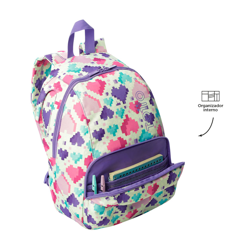 Mochila Universitaria Gammatto Estampada Mujer