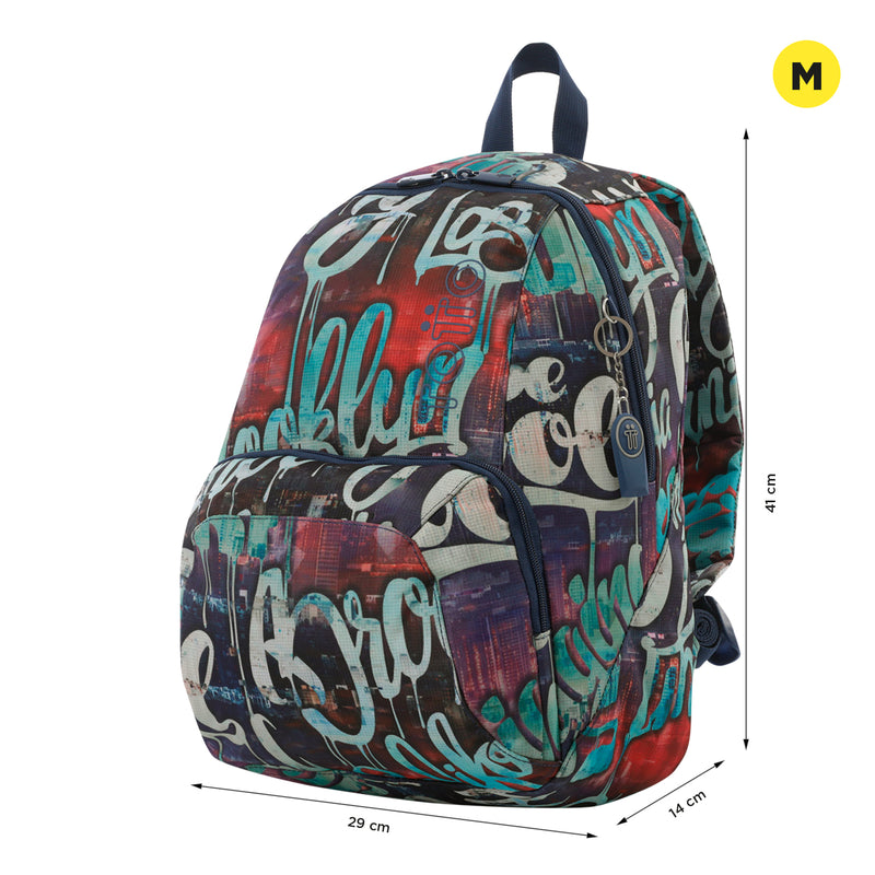 Mochila Universitaria Gammatto Estampada Hombre