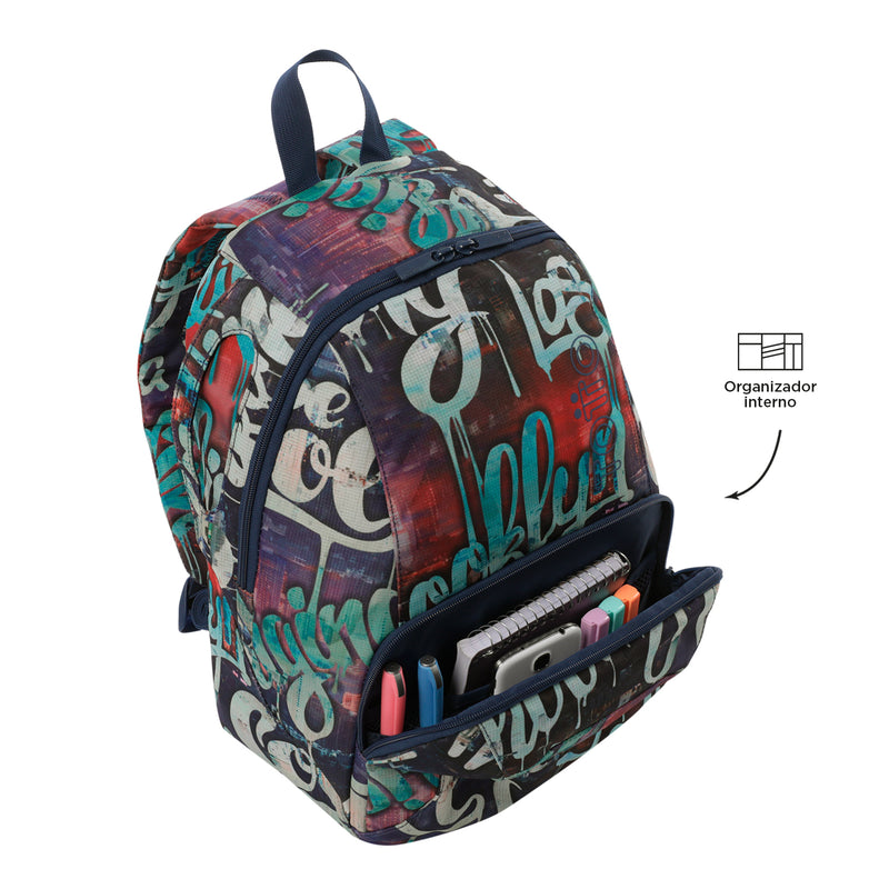 Mochila Universitaria Gammatto Estampada Hombre