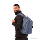 Mochila Ejecutiva Porta Laptop 14" Goctal Gris