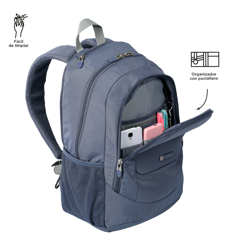 Mochila Goctal Con Porta laptop - Color: Gris