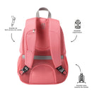 Mochila Ejecutiva Porta Laptop 14" Goctal Rosada