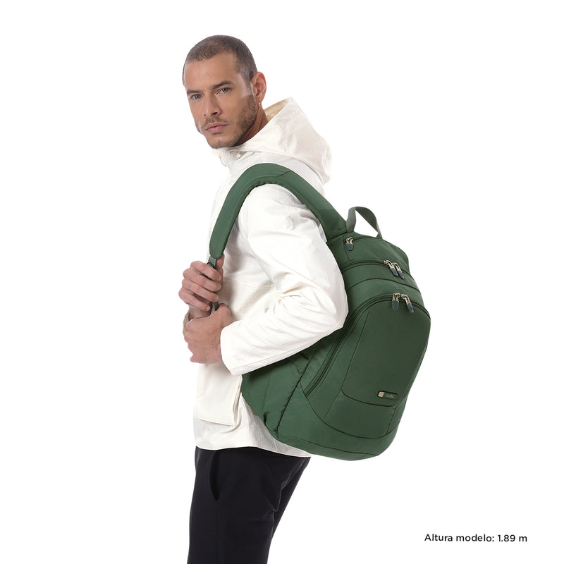 Mochila Universitaria Goctal 2.0 Porta Laptop 14" Verde Hombre