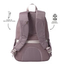 Mochila Universitaria Goctal Twill 2.0 Porta Laptop 14" Rosado Mujer