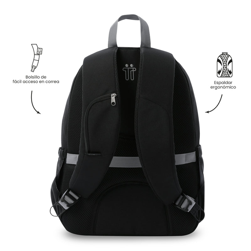 Mochila Universitaria Porta PC 14" Goctal 2.0 Negro Unisex