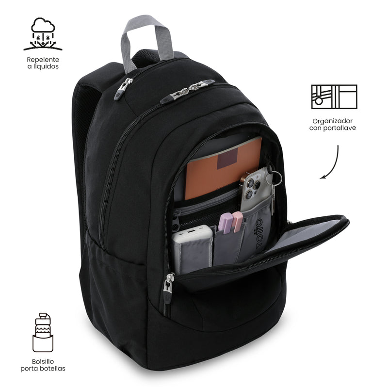 Mochila Universitaria Porta PC 14" Goctal 2.0 Negro Unisex