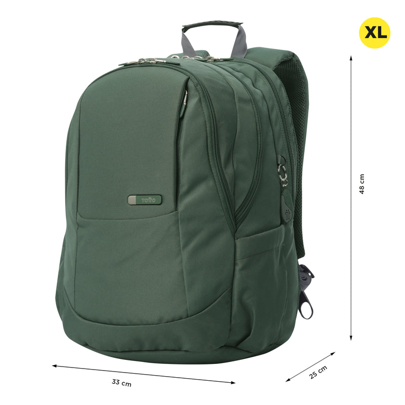 Mochila Universitaria Krimmler 2.0 Porta PC 15.4" Verde Hombre