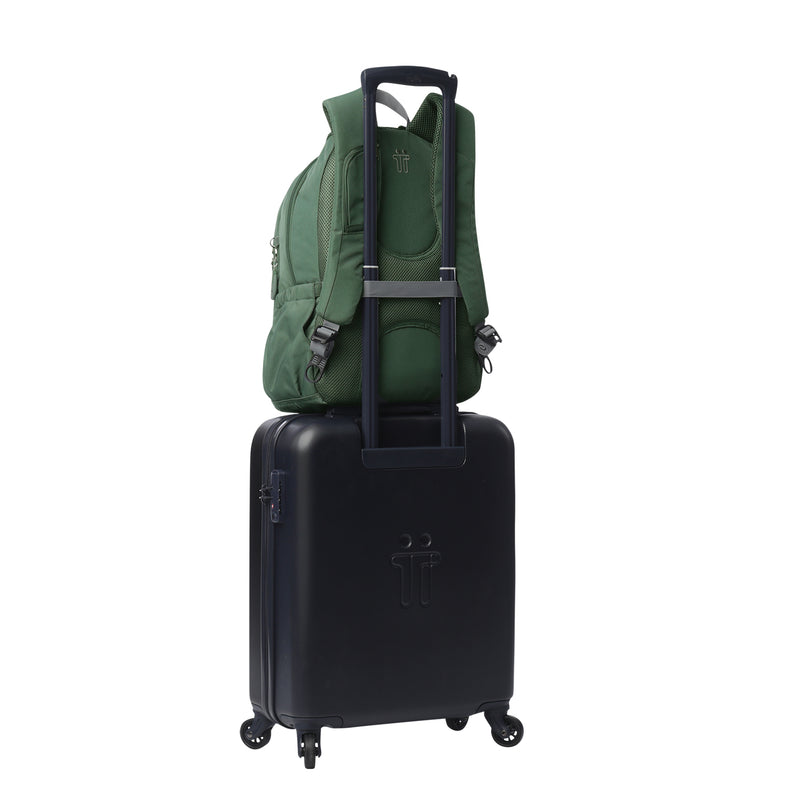 Mochila Universitaria Krimmler 2.0 Porta PC 15.4" Verde Hombre