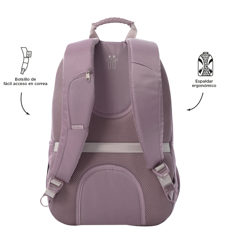Mochila Universitaria Krimmler Twill 2.0 Porta Laptop 15.4" Rosado
