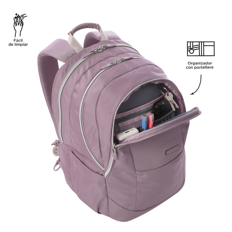 Mochila Universitaria Krimmler Twill 2.0 Porta Laptop 15.4" Rosado