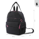 Mochila Universitaria Porta Tablet 10" Suzuka Negro Mujer