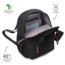 Mochila Universitaria Porta Tablet 10" Suzuka Negro Mujer