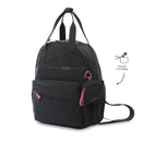 Mochila Universitaria Porta Tablet 10" Suzuka Negro Mujer