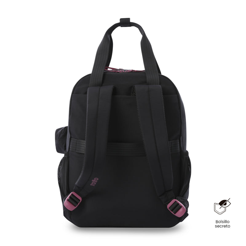 Mochila Universitaria Porta PC 15.4" Suzuka Negro Mujer