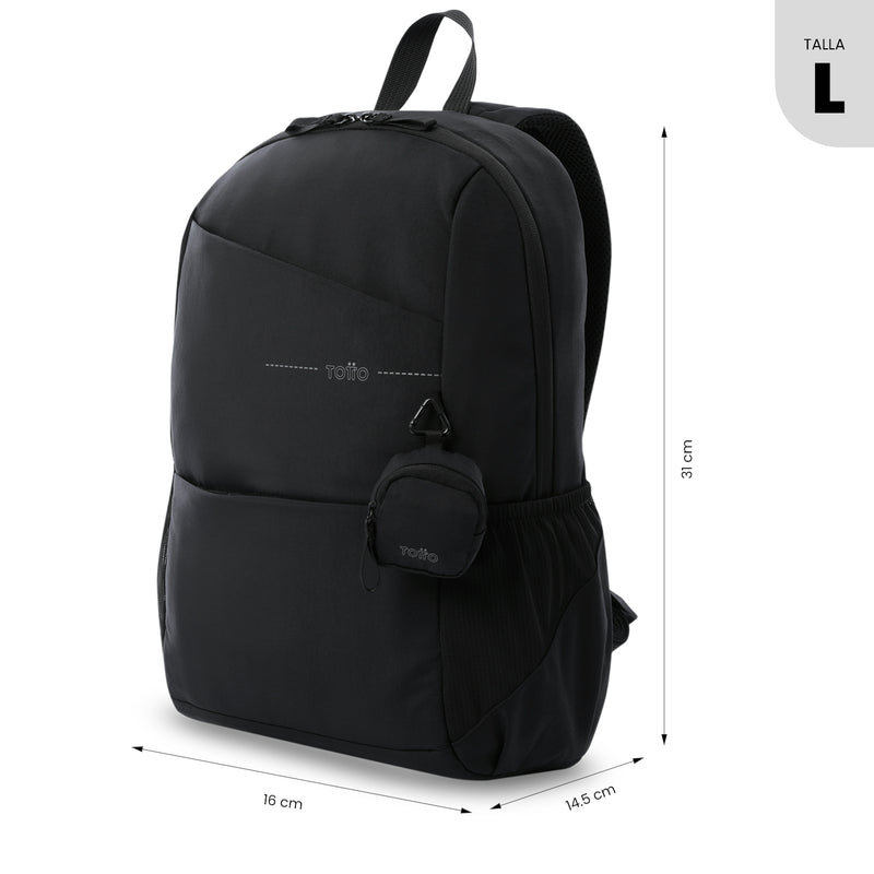 Mochila Universitaria Porta PC 16" Suzuka Negro Mujer