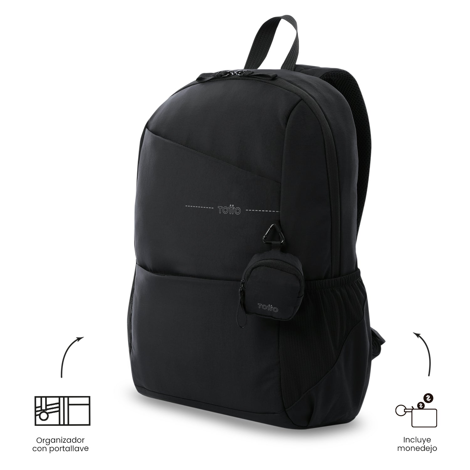 Mochila Universitaria Porta PC 16" Suzuka Negro Mujer
