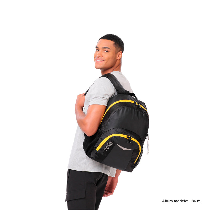 Morral Universitario Porta PC 13" Hierro 2.0 Negro Hombre