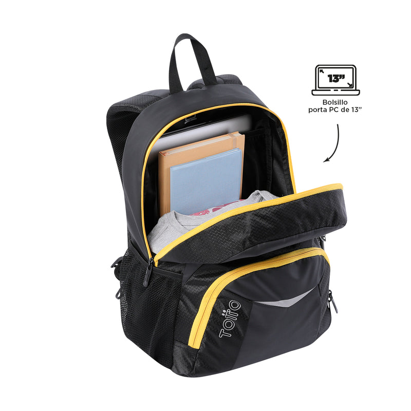 Morral Universitario Porta PC 13" Hierro 2.0 Negro Hombre