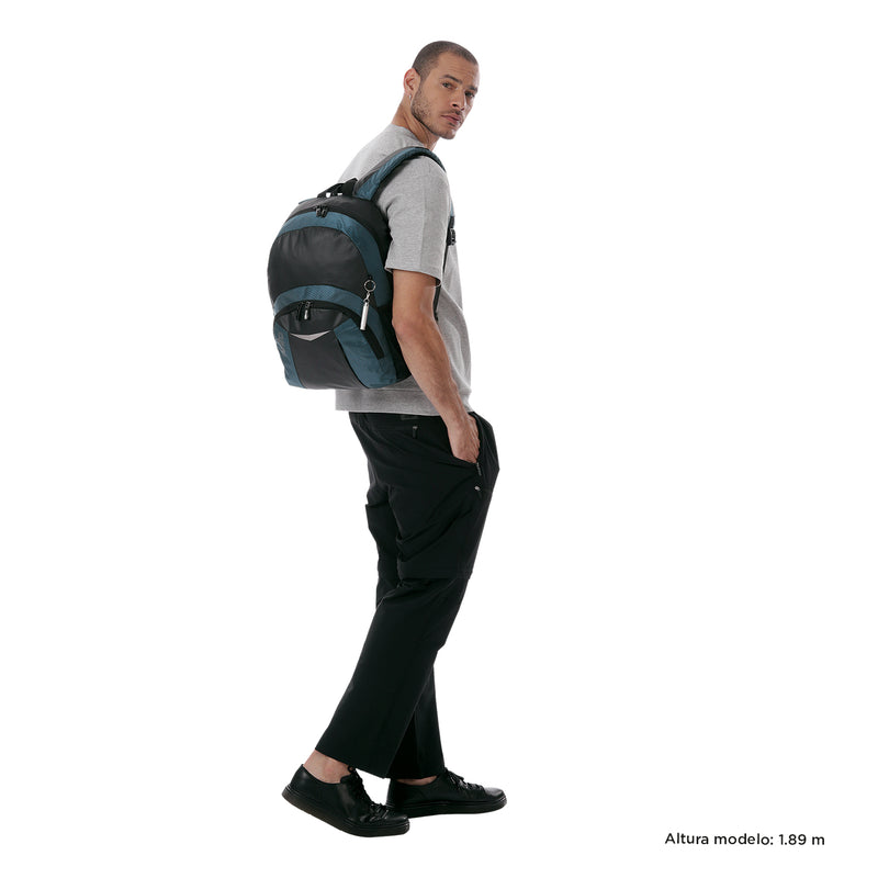 Mochila Universitaria Teck 2.0 Porta PC 13" Negro Hombre