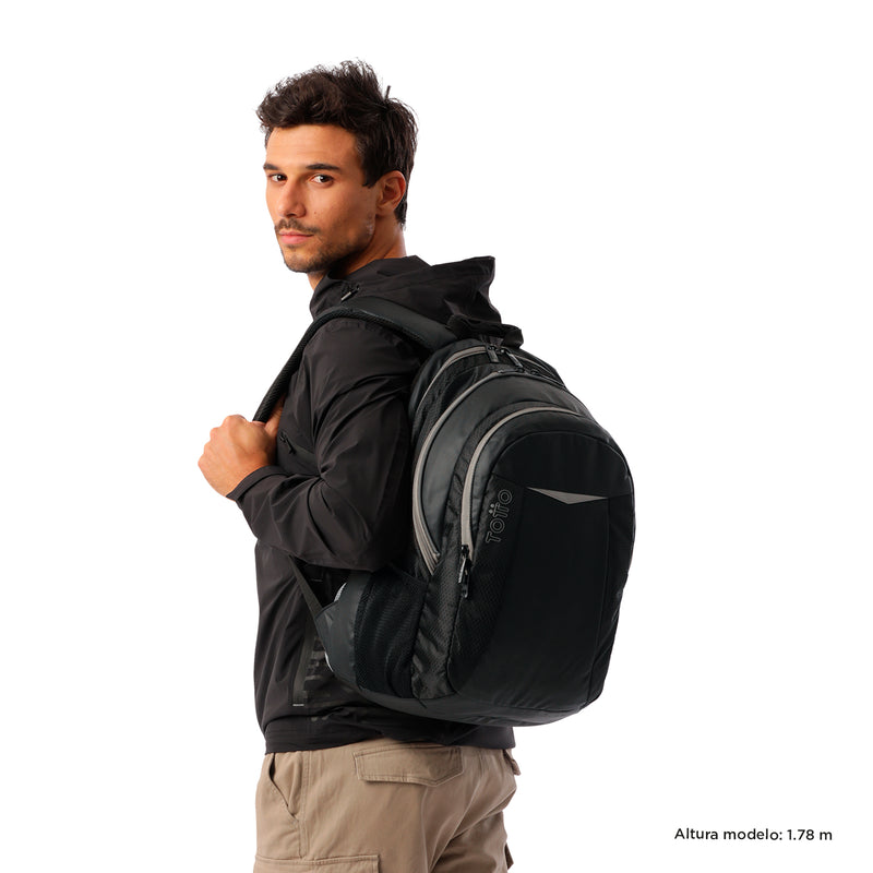 Mochila Juvenil Teck 2.0 Grande Porta PC 15.4" Negro