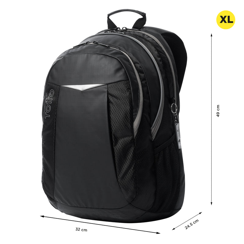 Mochila Juvenil Teck 2.0 Grande Porta PC 15.4" Negro