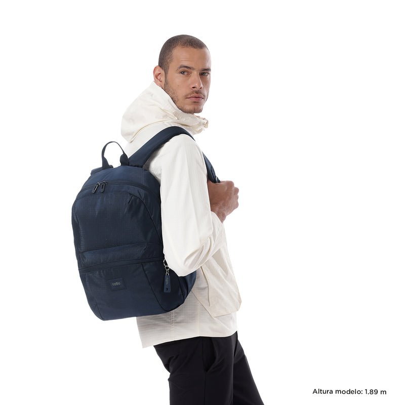 Mochila Universitaria Porta PC 14" Trik Azul Unisex